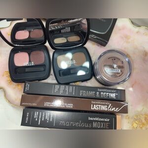 bareMinerals Eyeliner in Black with Neutral Eyeshadow Palettes and Mascara